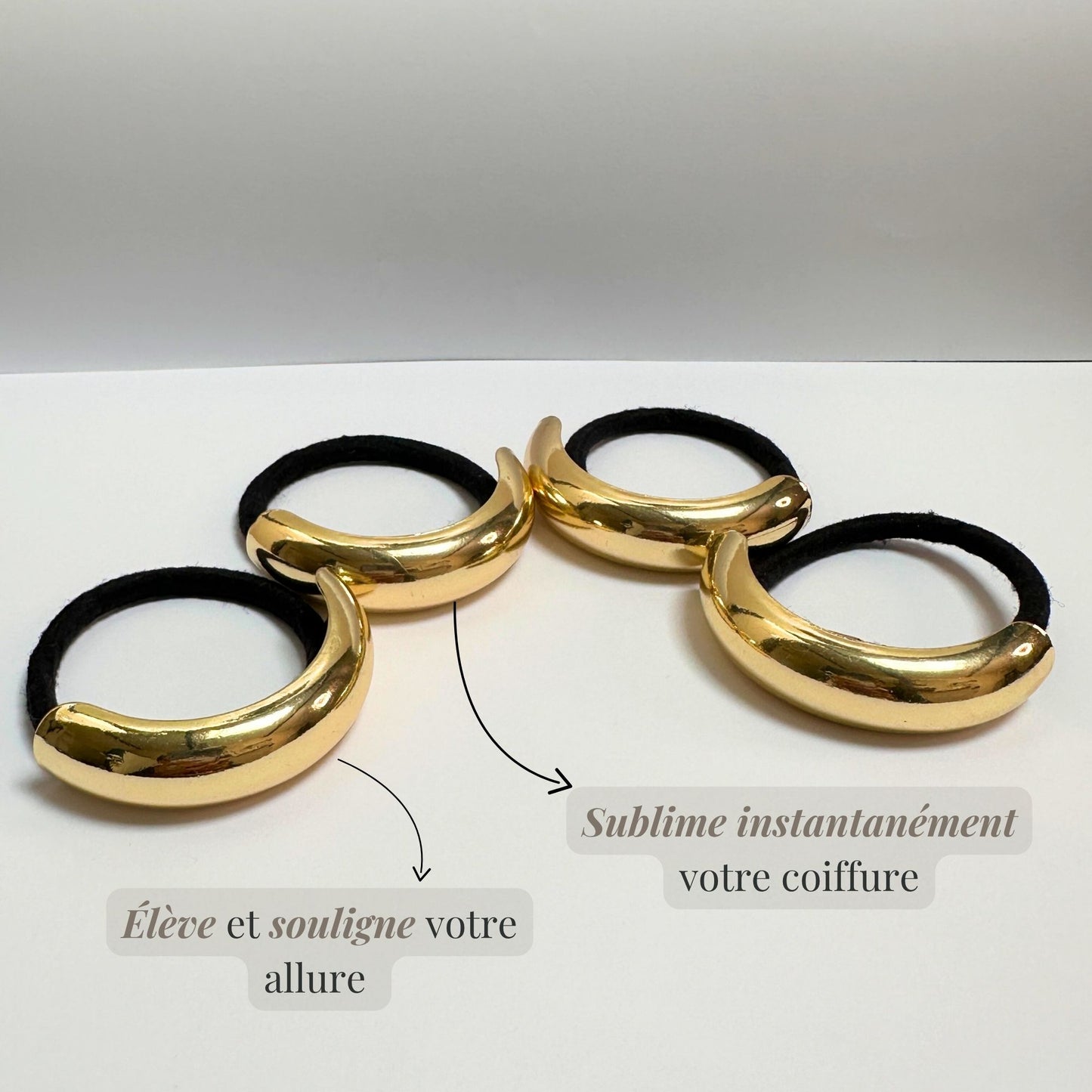 Lior - Anneaux de chevelure dorés