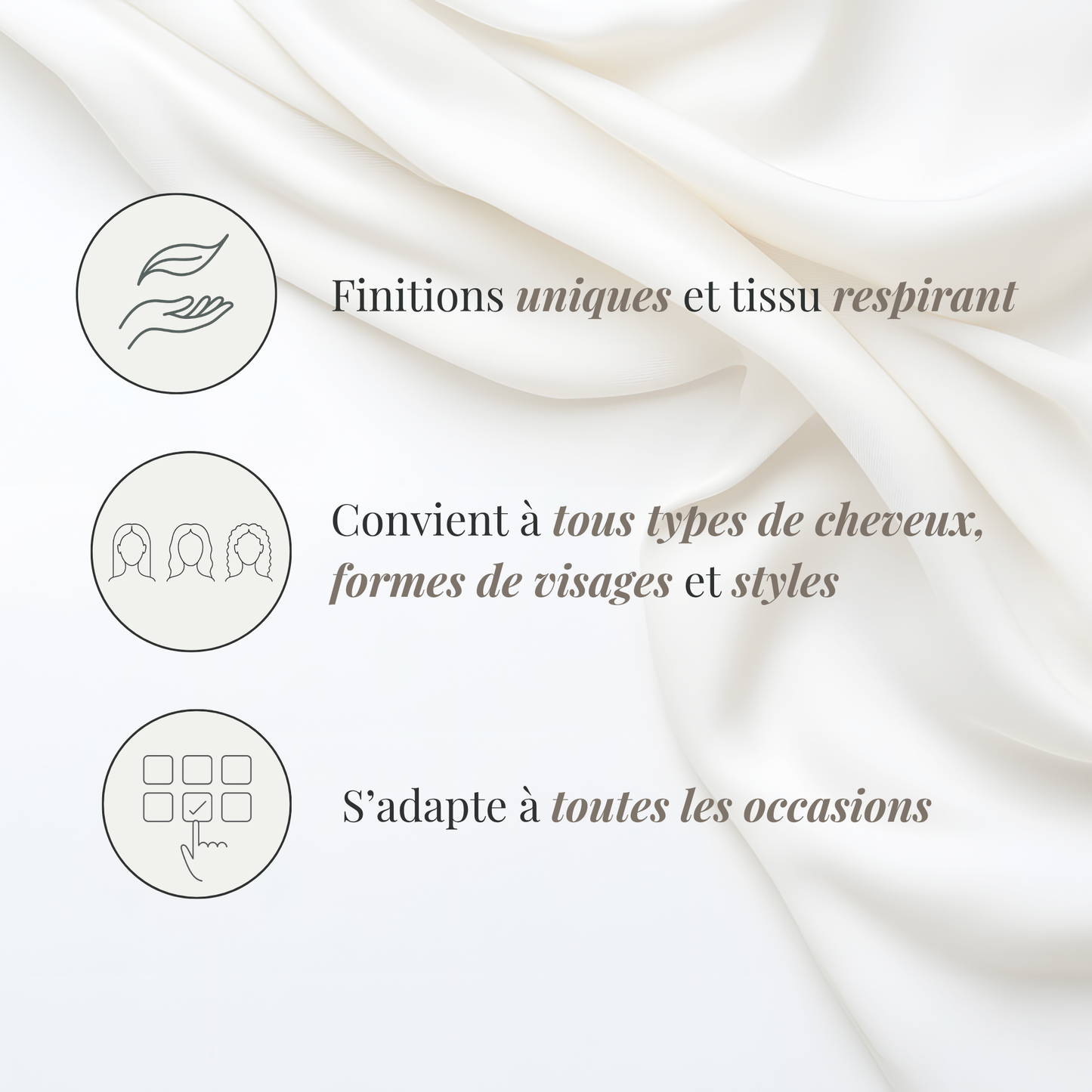 Suzanne - Chouchou romantique en broderie anglaise raffinée